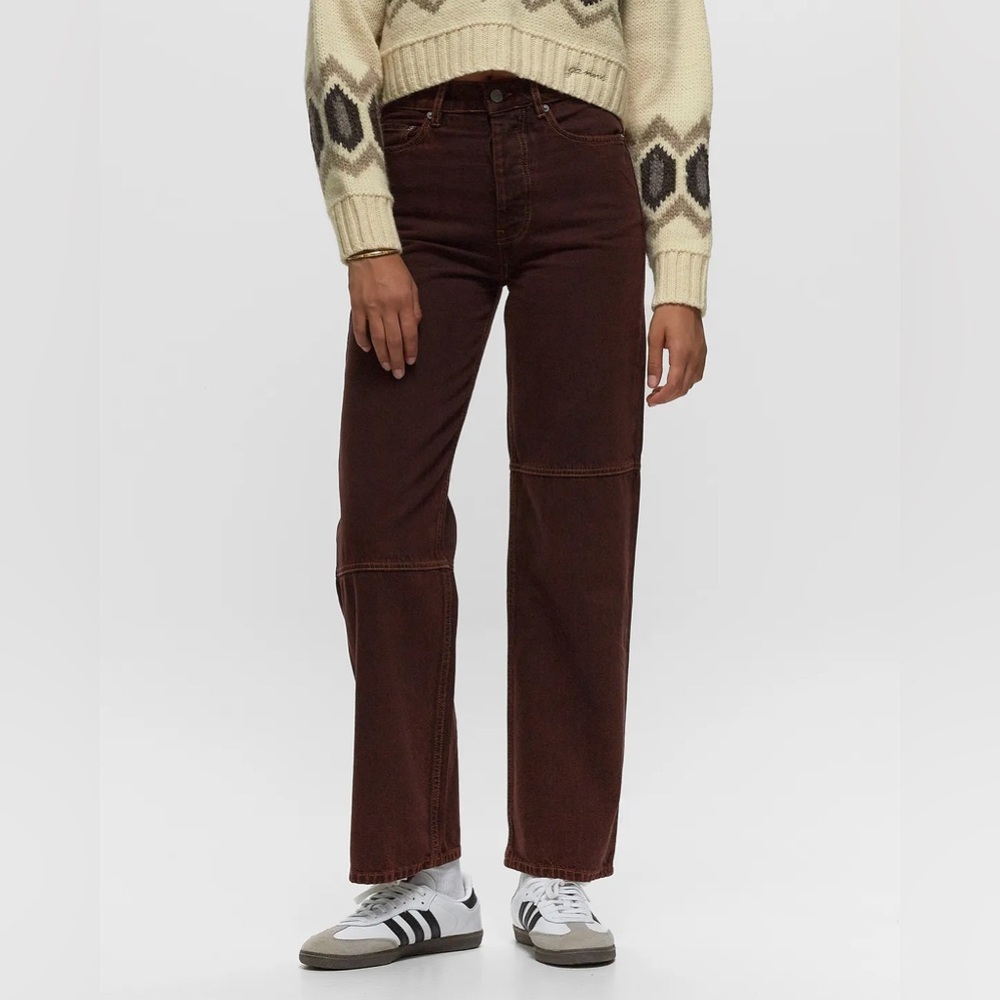 GANNI Overdyed Bleached Izey Jeans